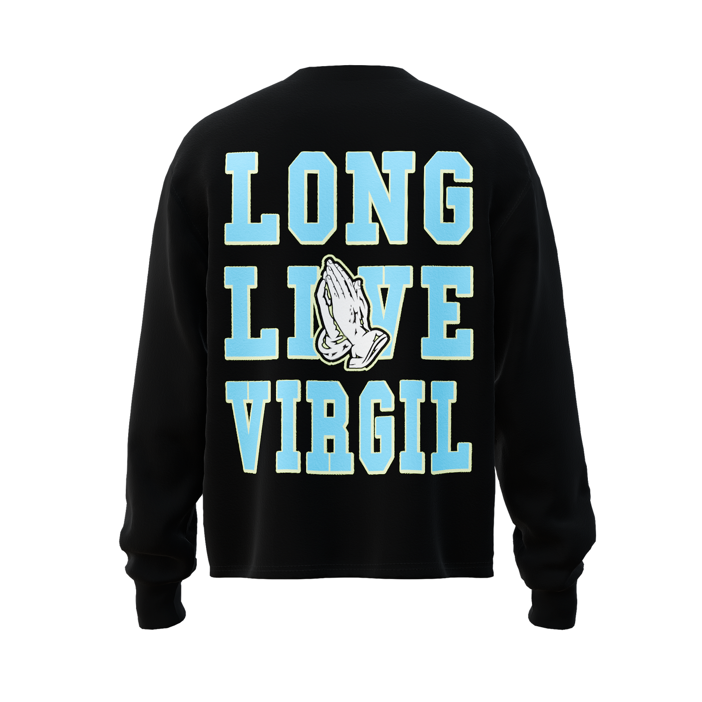 "HALO" BLACK LONG SLEEVE