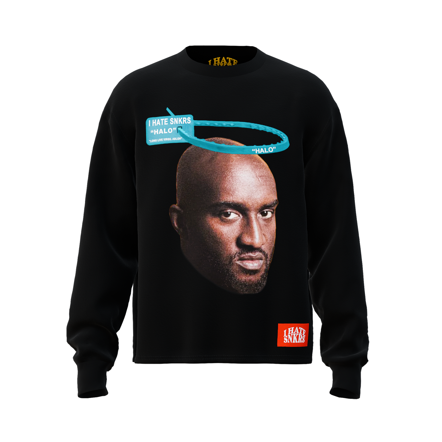 "HALO" BLACK LONG SLEEVE