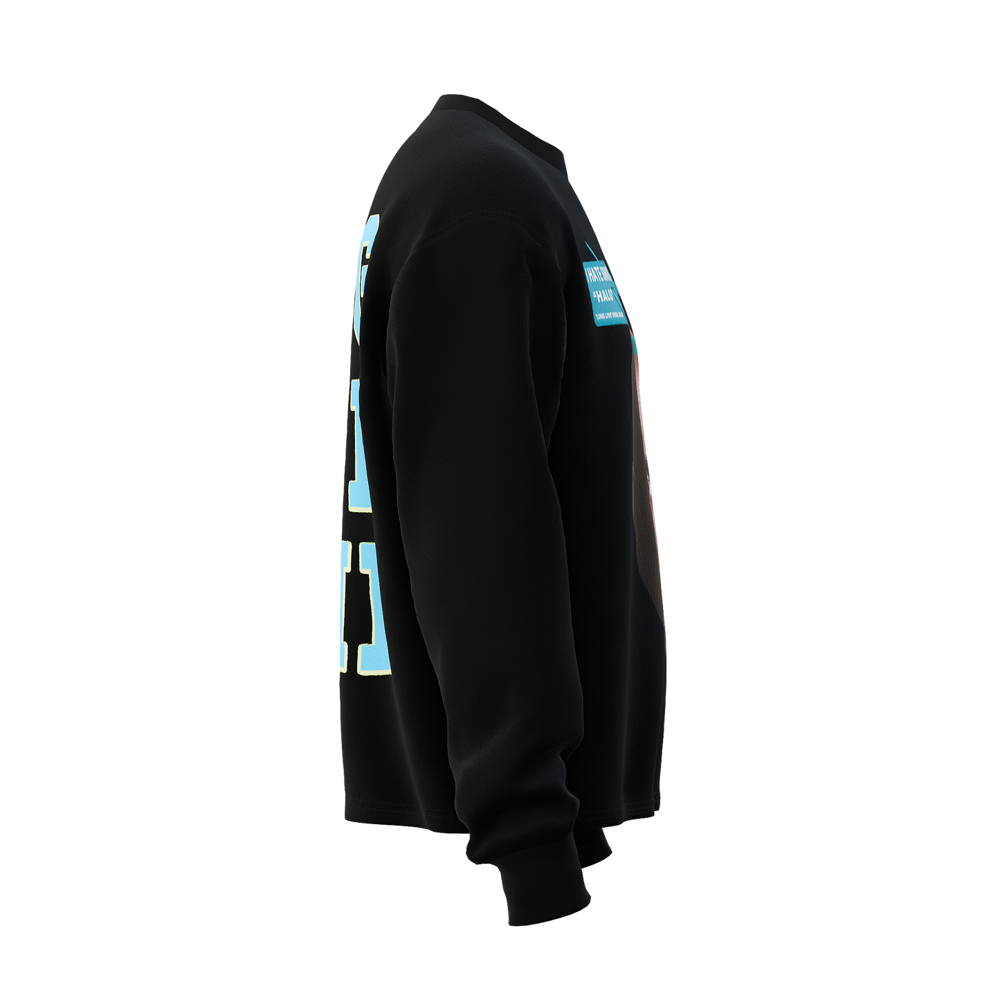 "HALO" BLACK LONG SLEEVE