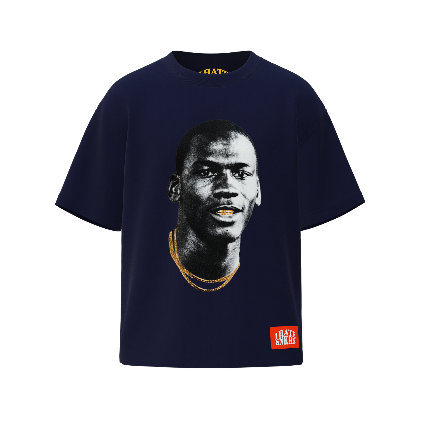 GOLD MOUTH TEE NAVY (ANY 2 SHIRTS FOR $100! price updates at checkout)