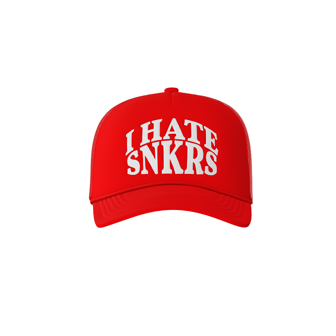 I Hate Snkrs Trucker Hat