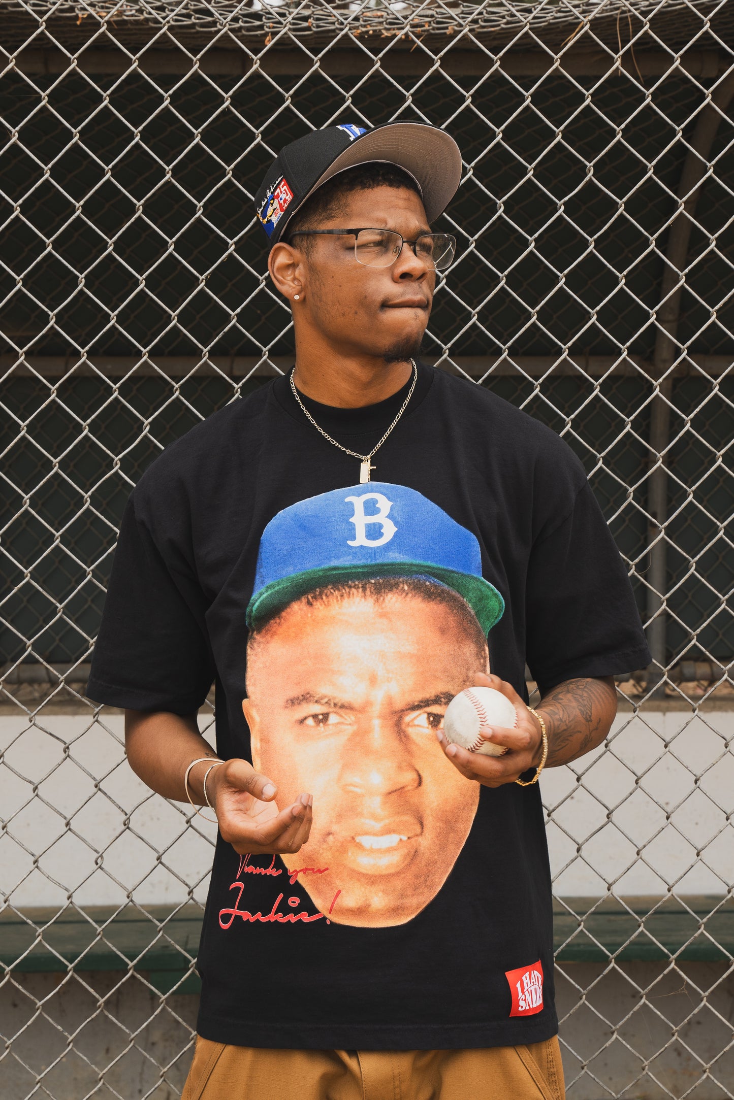 THANK YOU JACKIE TEE BLACK  (ANY 2 SHIRTS FOR $100! price updates at checkout)