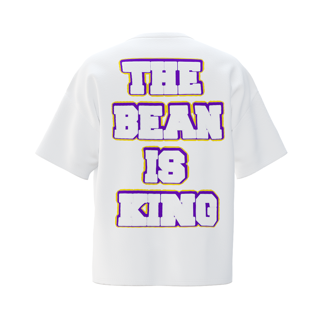 THE BEAN IS KING TEE WHITE  (ANY 2 SHIRTS FOR $100! price updates at checkout)