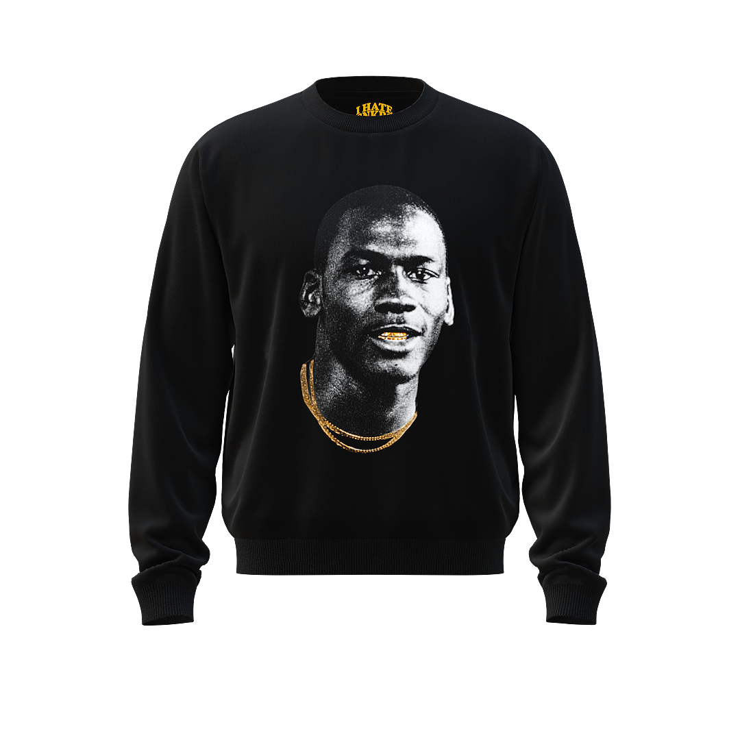 GOLD MOUTH CREWNECK BLACK