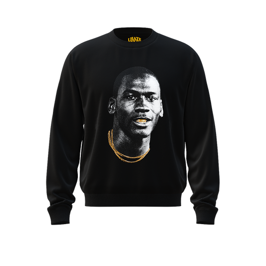 GOLD MOUTH CREWNECK BLACK
