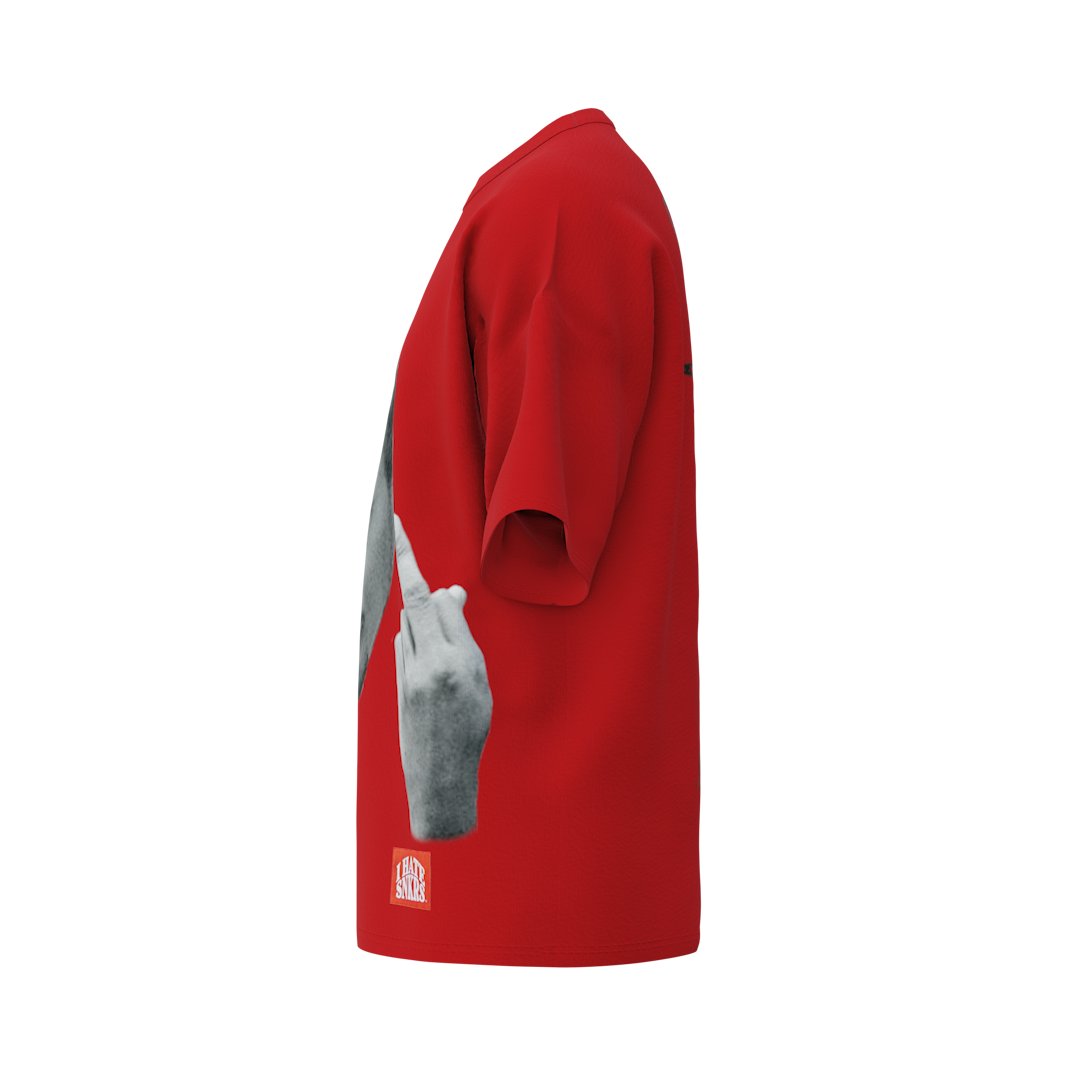 BUBBA CHUCK TEE RED  (ANY 2 SHIRTS FOR $100! price updates at checkout)