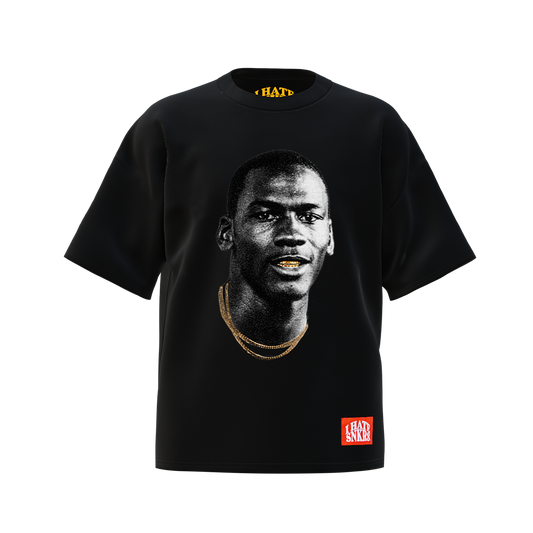 GOLD MOUTH TEE BLACK  (ANY 2 SHIRTS FOR $100! price updates at checkout)