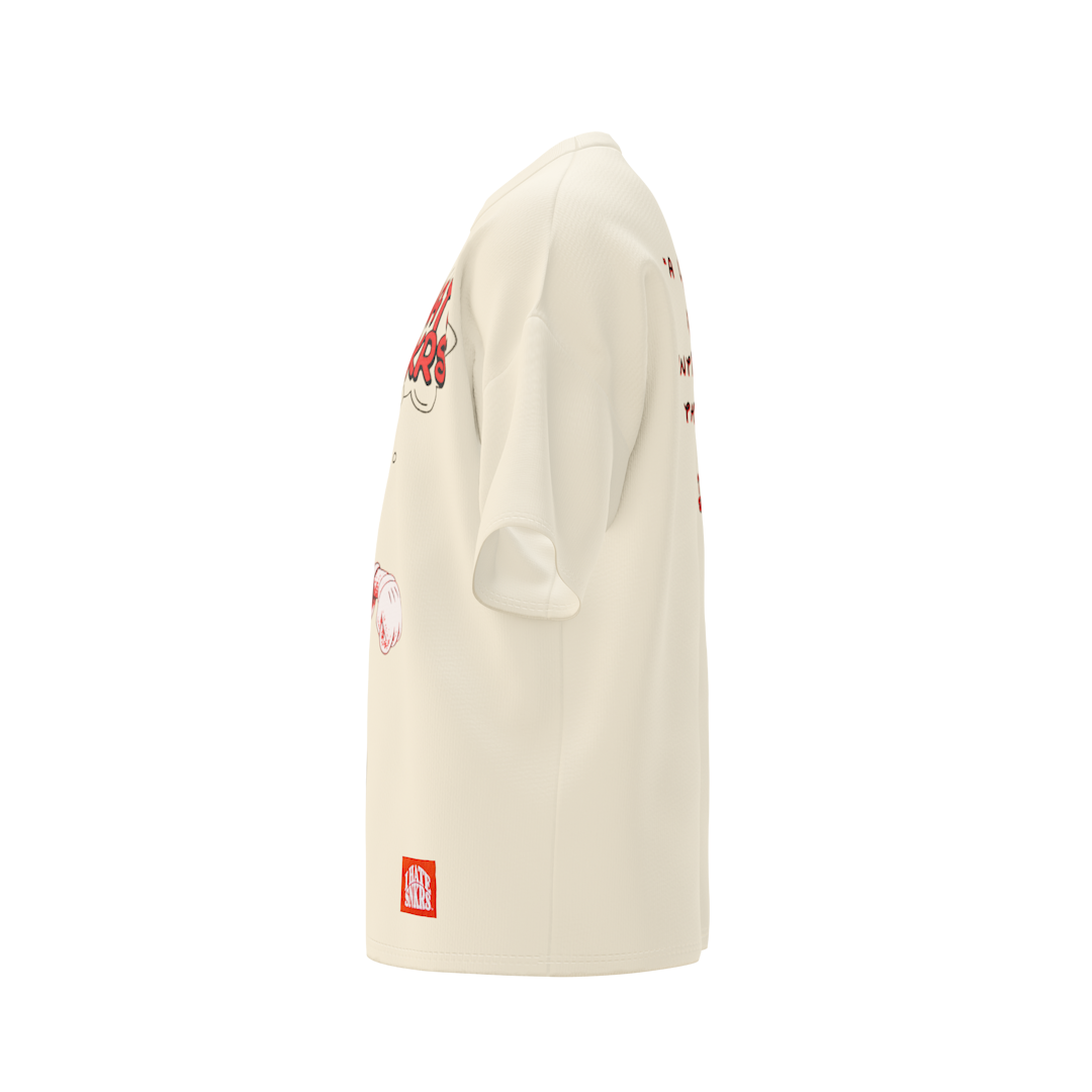 EVERYBODY NOSE TEE OFF WHITE  (ANY 2 SHIRTS FOR $100! price updates at checkout)