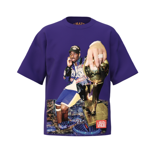 THE BEAN IS KING TEE PURPLE  (ANY 2 SHIRTS FOR $100! price updates at checkout)