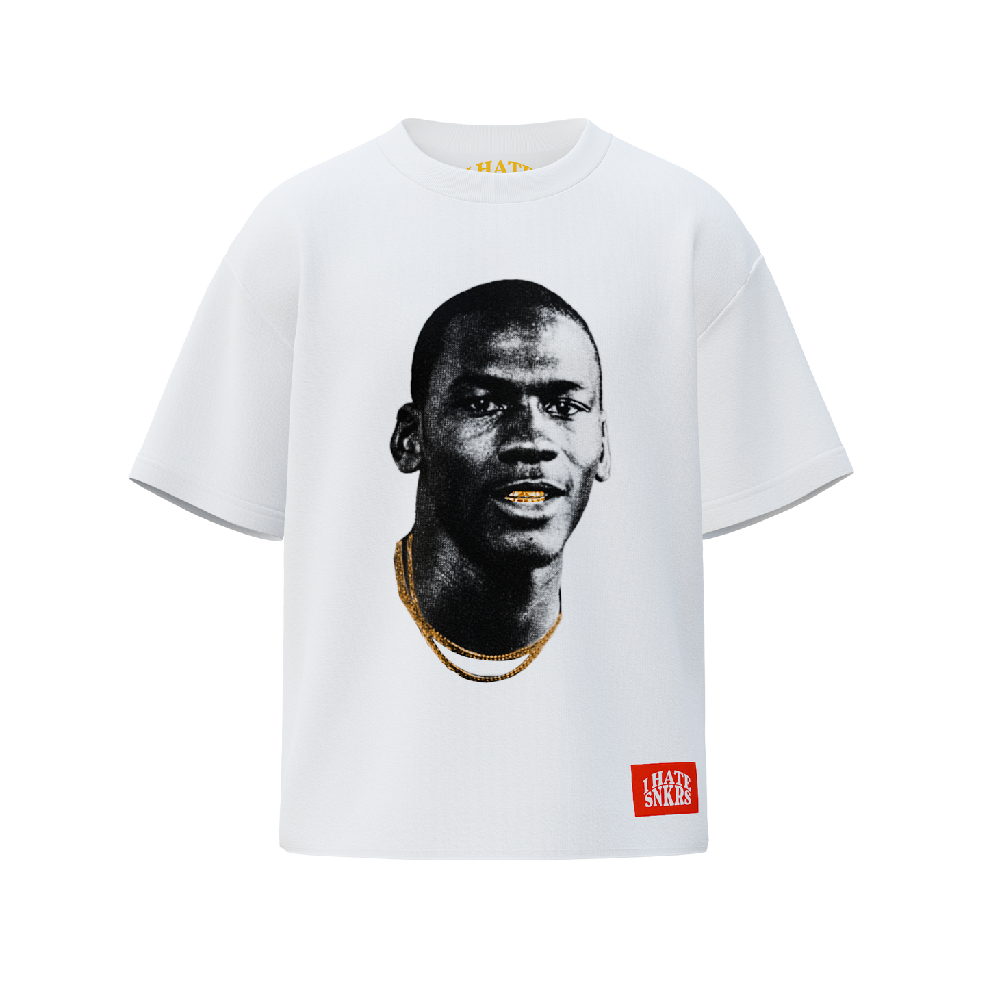 GOLD MOUTH TEE WHITE  (ANY 2 SHIRTS FOR $100! price updates at checkout)